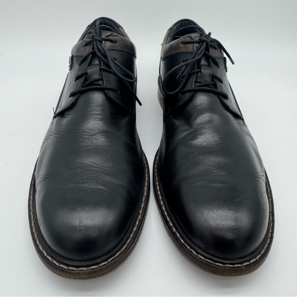 Josef Seibel Earl Black Leather Oxford Size 45/11-11.5 - Picture 3 of 15